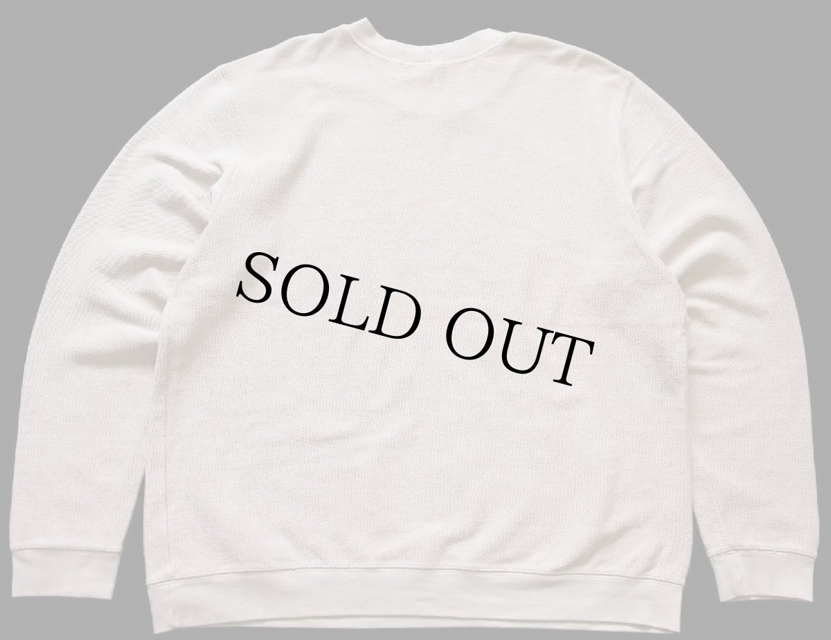 画像2: 00s LANDS'ENDランズエンド 無地 前V ストレッチ 鹿の子 スウェット グレーベージュ L★ブランク (2)