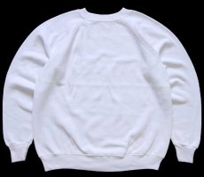 画像1: 90s USA製 Hanes SPORT 無地 スウェット 白 L★ブランク (1)