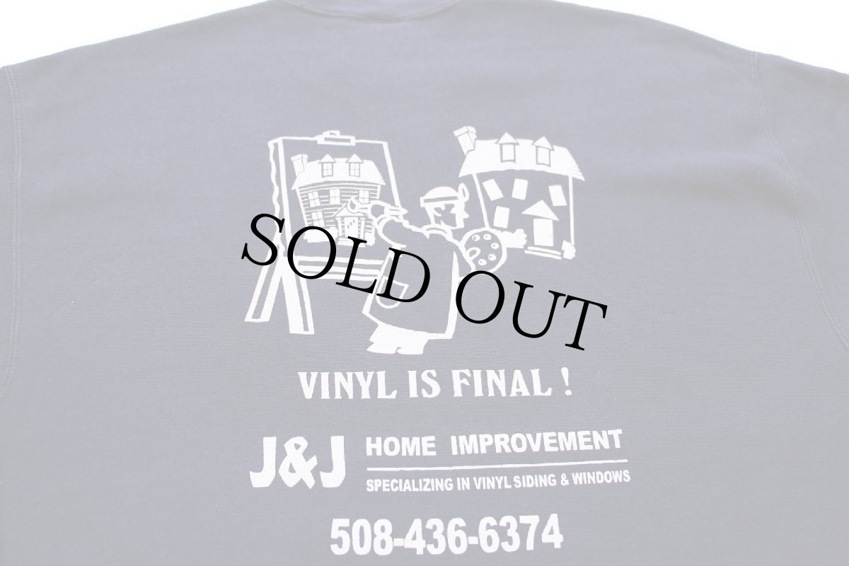 画像4: 00s Leeリー J&J HOME IMPROVEMENT スケッチ柄 両面プリント リバースウィーブ スウェット 紺 XL (4)