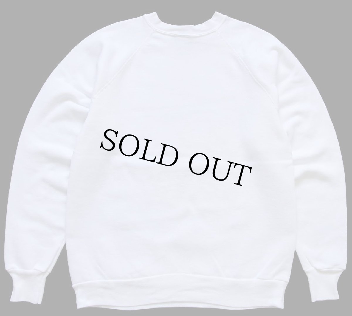 画像2: 80s USA製 J.E.Morgan Fleecewise 無地 スウェット 白 M★ブランク (2)