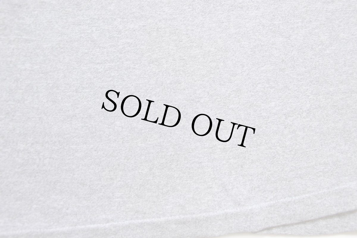 画像8: 70s USA製 Championチャンピオン BROWN 染み込みプリント 88/12 Tシャツ 杢グレー M (8)