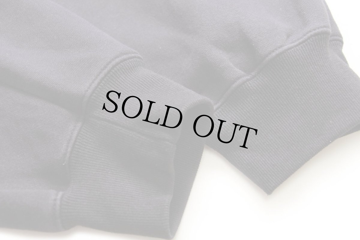 画像5: 80s I.N.C. ハーフジップ スウェットパーカー 黒 L (5)