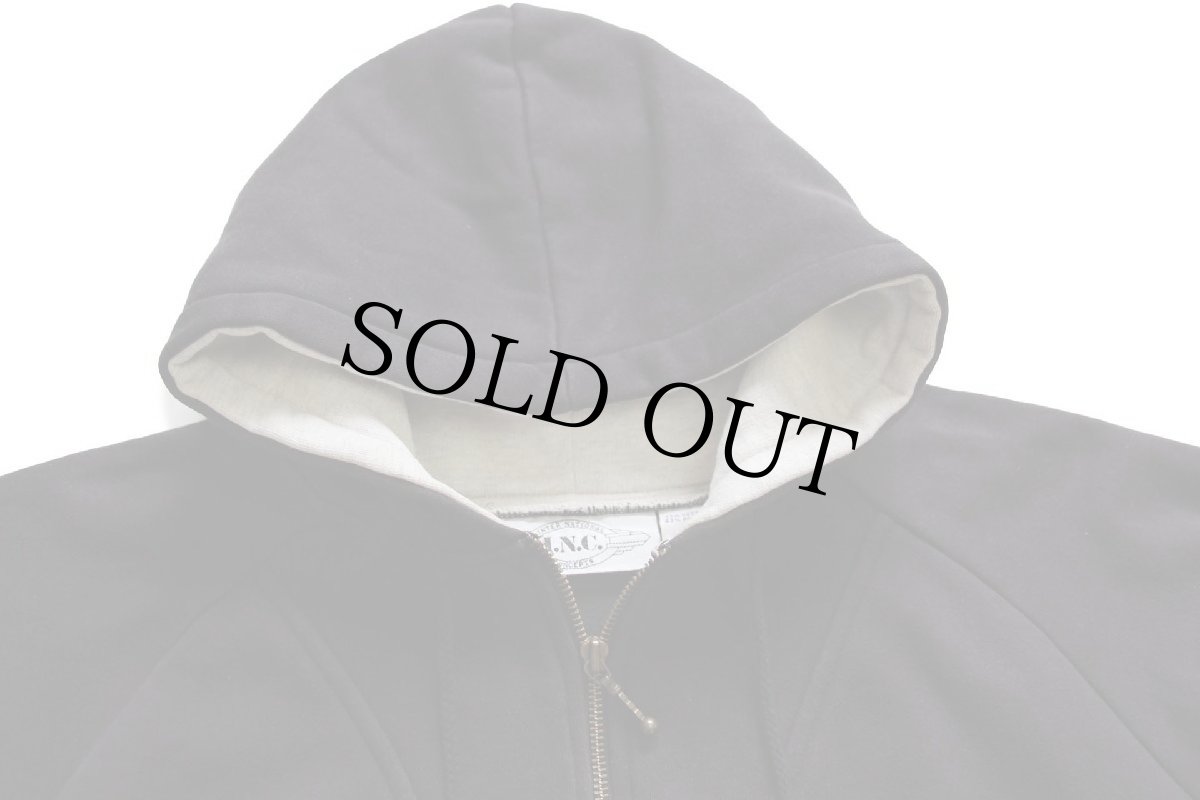 画像3: 80s I.N.C. ハーフジップ スウェットパーカー 黒 L (3)