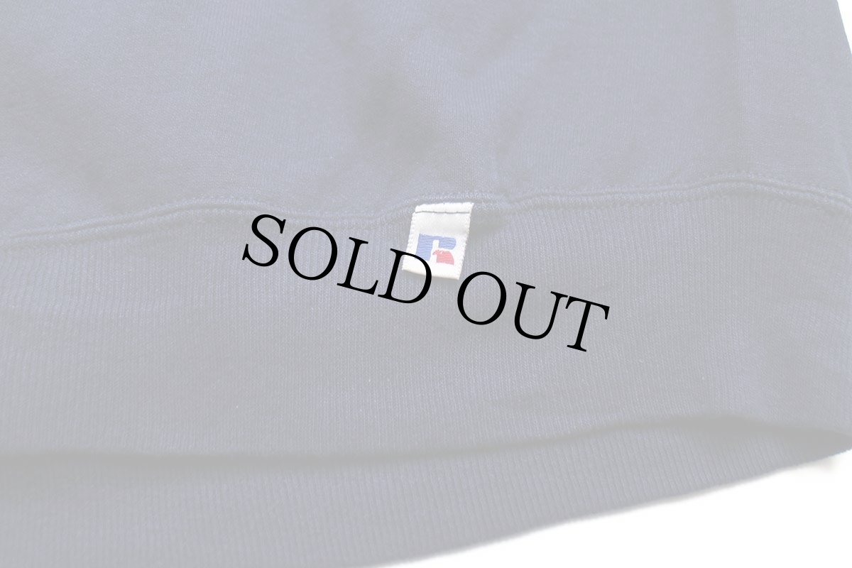 画像6: 90s USA製 RUSSELLラッセル ANDERSEN CONSULTING 前V スウェット 紺 XL (6)