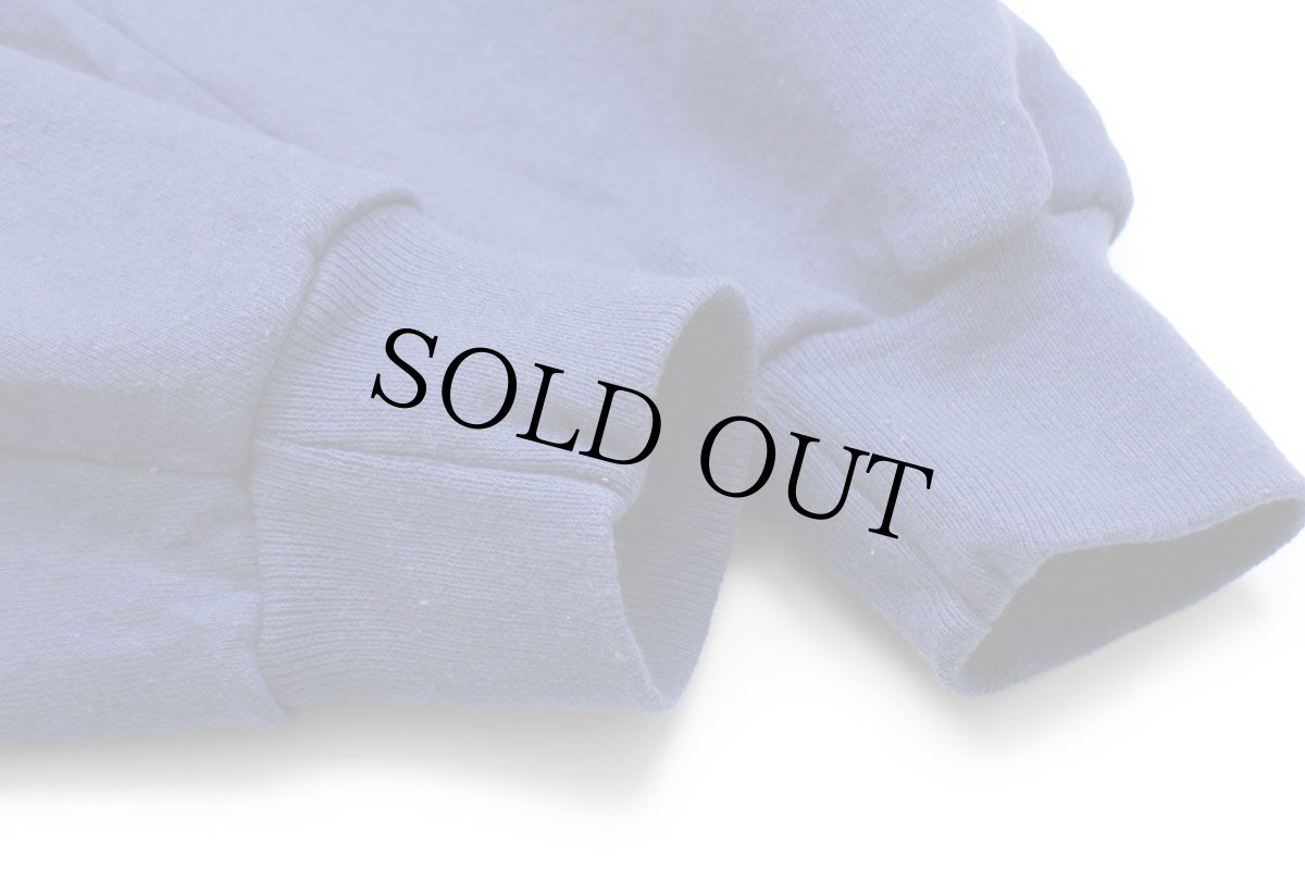 画像6: 90s USA製 RUSSELLラッセル 無地 前V スウェット 青 L★ブランク (6)