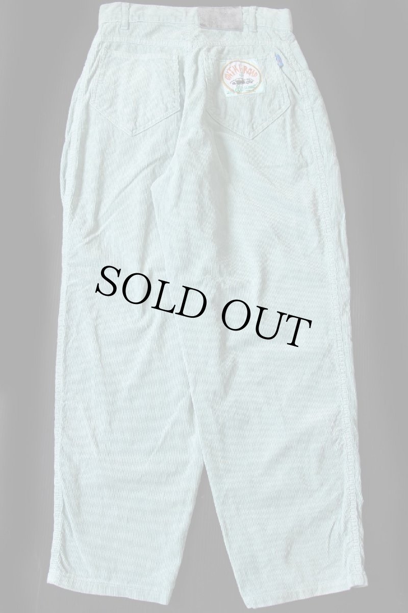 画像3: 80s イタリア製 VAGABOND コーデュロイ バギーパンツ ミント W29 (3)