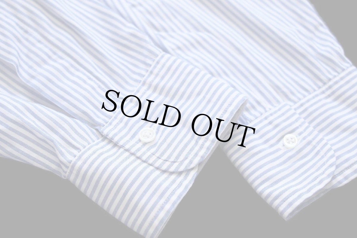 画像5: 80s USA製 Brooks Brothersブルックスブラザーズ Makers ストライプ ボタンダウン コットンシャツ サックス×白 15 1/2-4 (5)