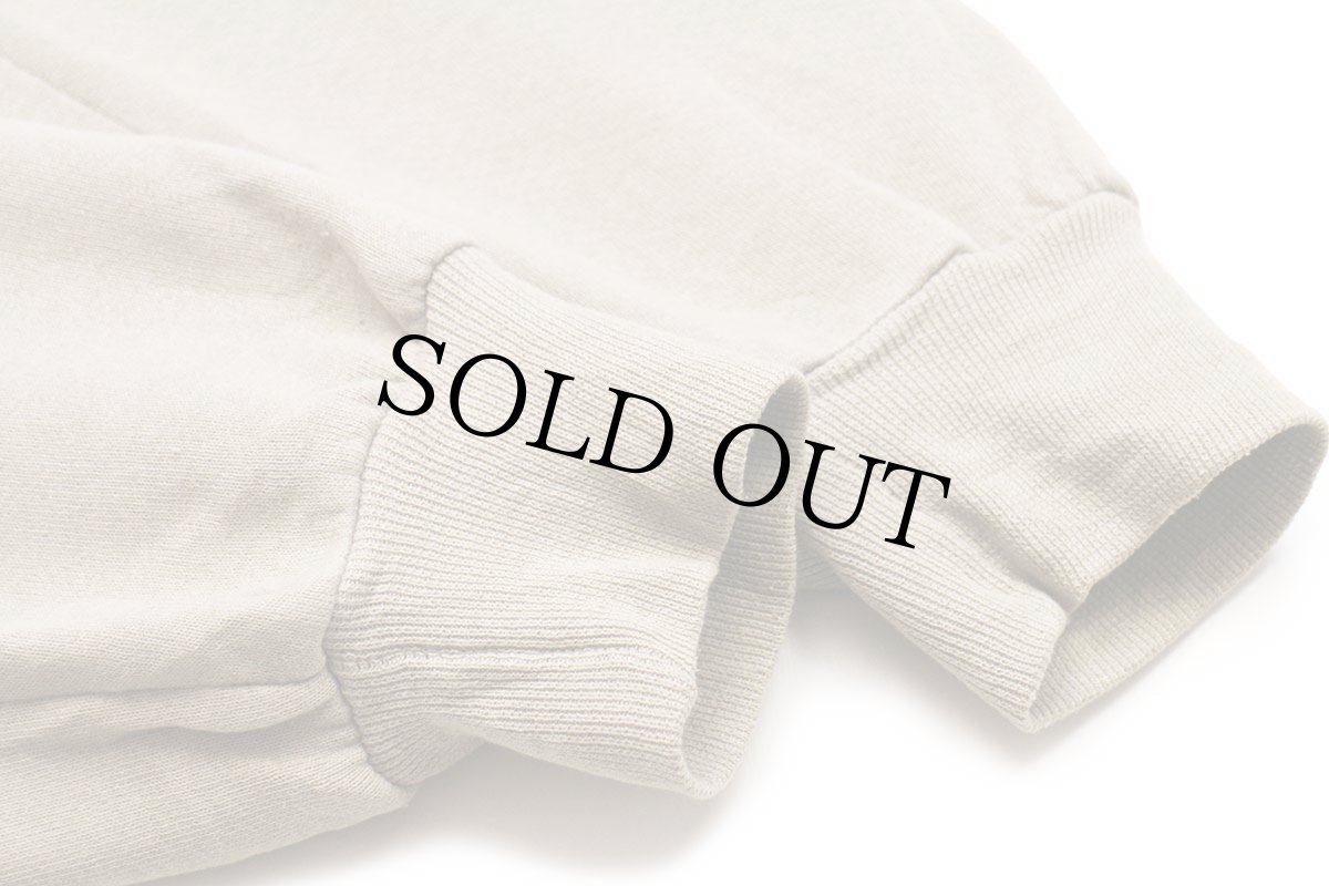 画像6: 90s USA製 RUSSELLラッセル 無地 前V スウェット ベージュ L★ブランク (6)