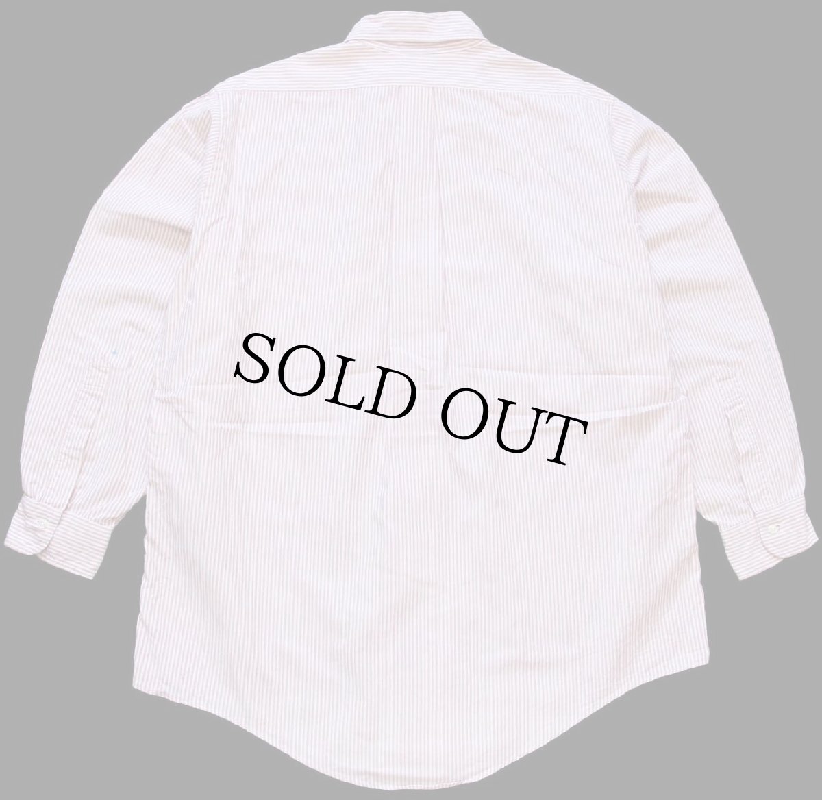 画像2: 90s USA製 Brooks Brothersブルックスブラザーズ Makers ストライプ ボタンダウン オックスフォード スーピマ コットンシャツ 15 1/2-2 (2)