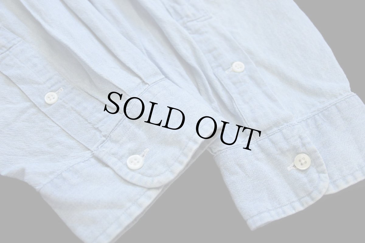 画像6: 90s ラルフローレン BIG SHIRT ワンポイント ポケット付き ボタンダウン コットン シャンブレーシャツ XXL★特大 (6)