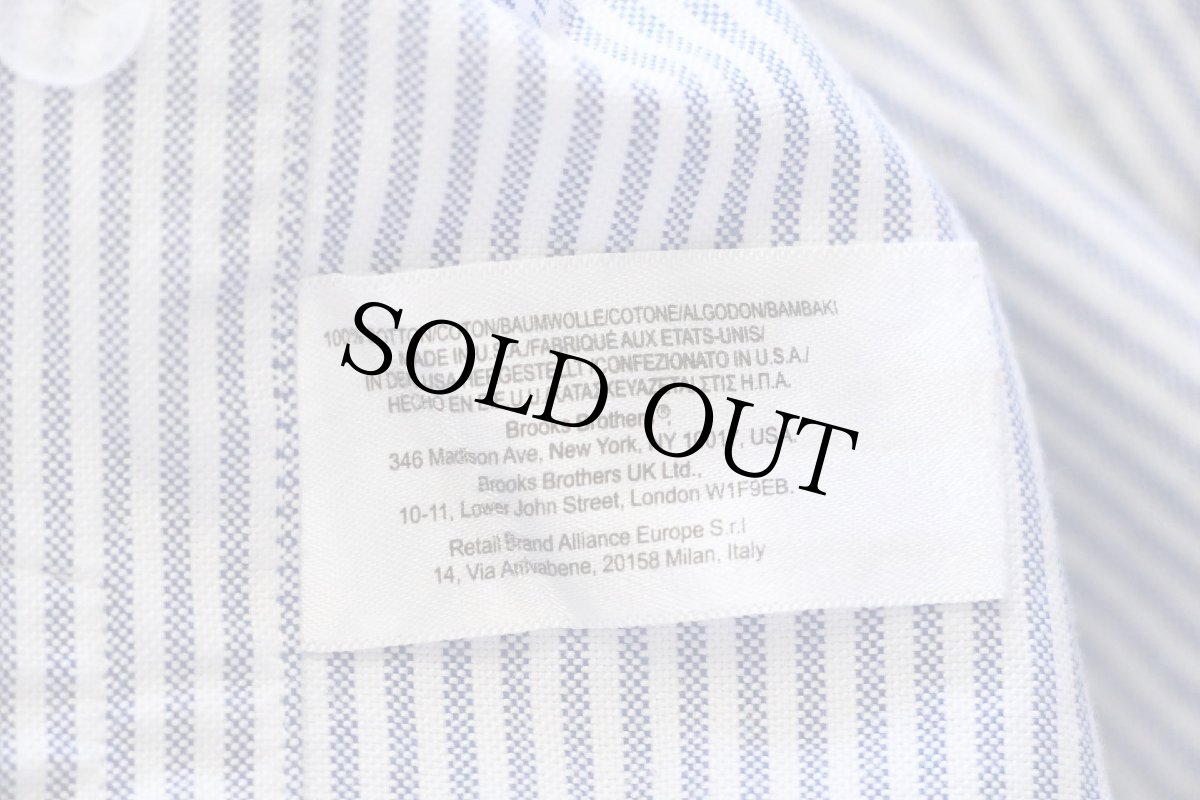 画像5: 00s USA製 Brooks Brothersブルックスブラザーズ Makers and Merchants ストライプ ボタンダウン オックスフォード コットンシャツ 16-33 (5)