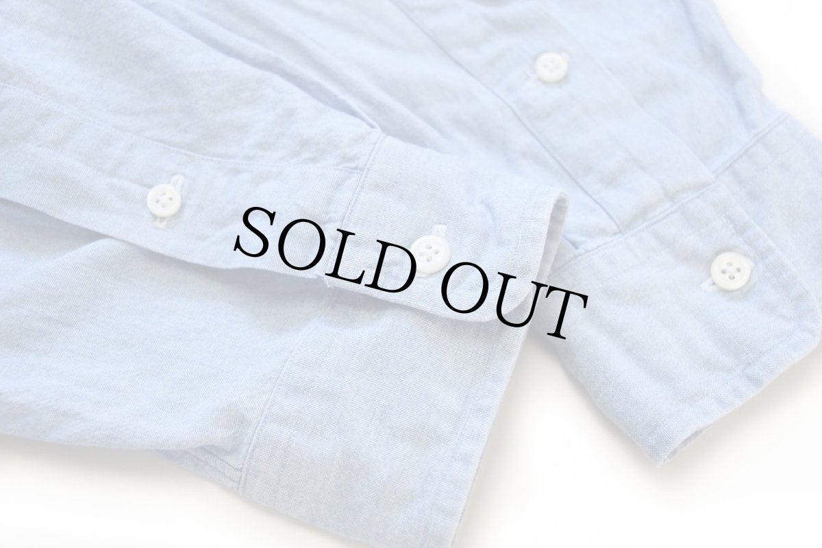 画像5: 90s ラルフローレン ワンポイント ボタンダウン コットン シャンブレーシャツ L (5)