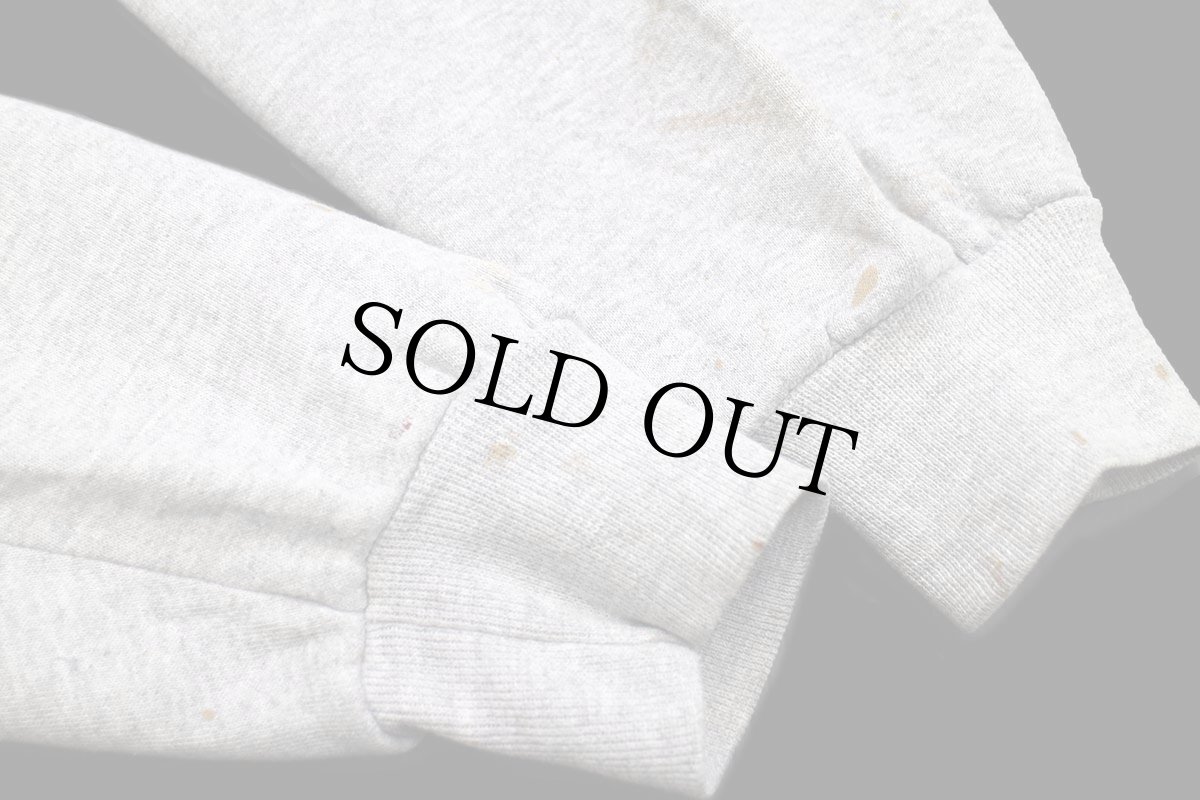 画像8: 90s RUSSELLラッセル かいじゅうたちのいるところ 両面プリント ペンキ飛び 前V スウェット 杢グレー (8)