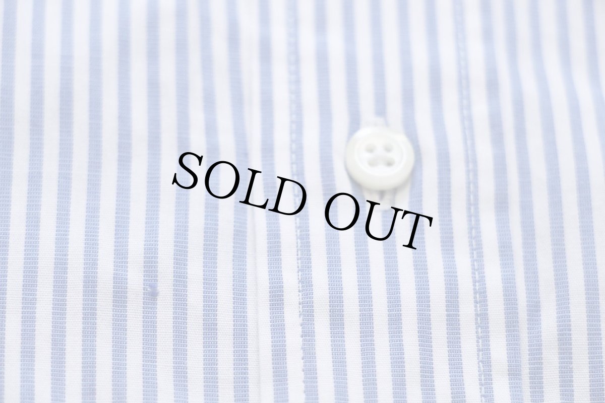 画像5: 00s USA製 Brooks Brothersブルックスブラザーズ ストライプ ボタンダウン コットンシャツ サックス×白 16.5 (5)