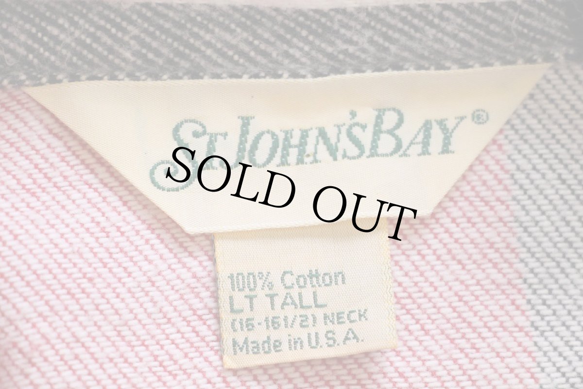 画像4: 90s USA製 JCPenney STJOHN'SBAY チェック コットン フランネルシャツ LT-T (4)