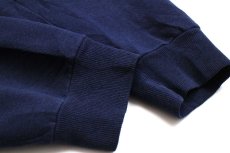 画像6: 90s メキシコ製 RUSSELLラッセル 無地 スウェット ジップパーカー 紺 XL★フーディー ブランク (6)