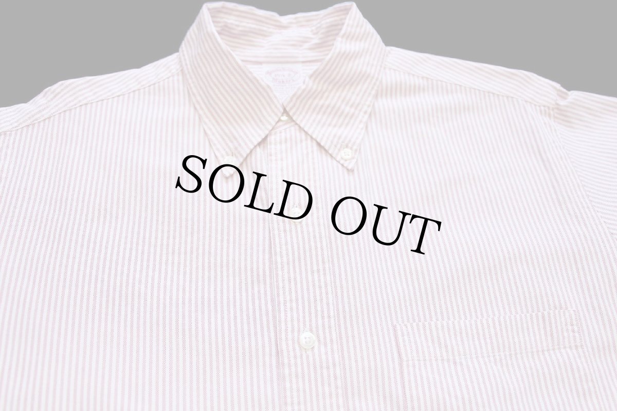 画像3: 90s USA製 Brooks Brothersブルックスブラザーズ Makers ストライプ ボタンダウン オックスフォード スーピマ コットンシャツ 15 1/2-2 (3)