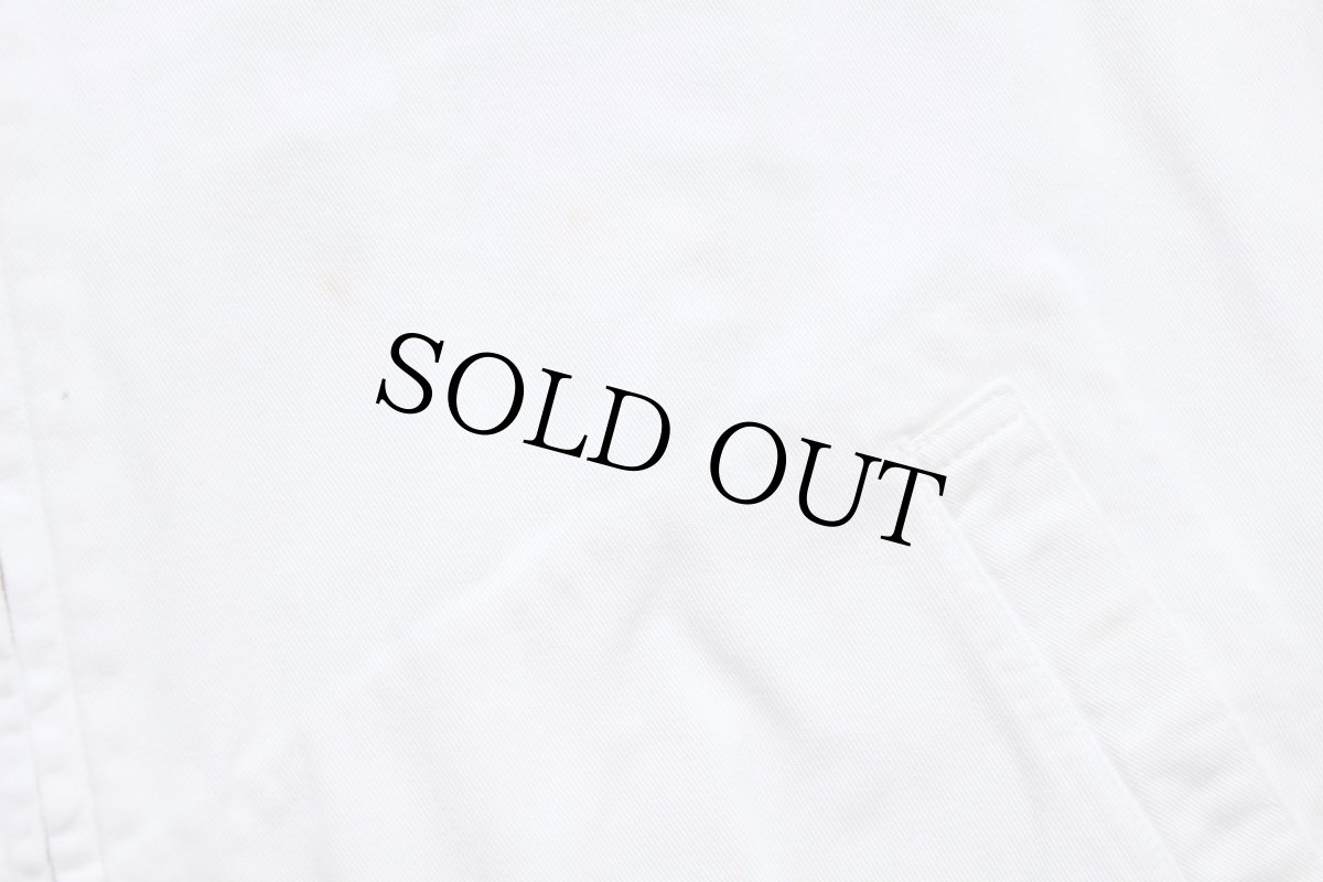 画像7: 80s USA製 ポロ ラルフローレン ワンポイント チンスト付き コットンジャケット 白 XL (7)