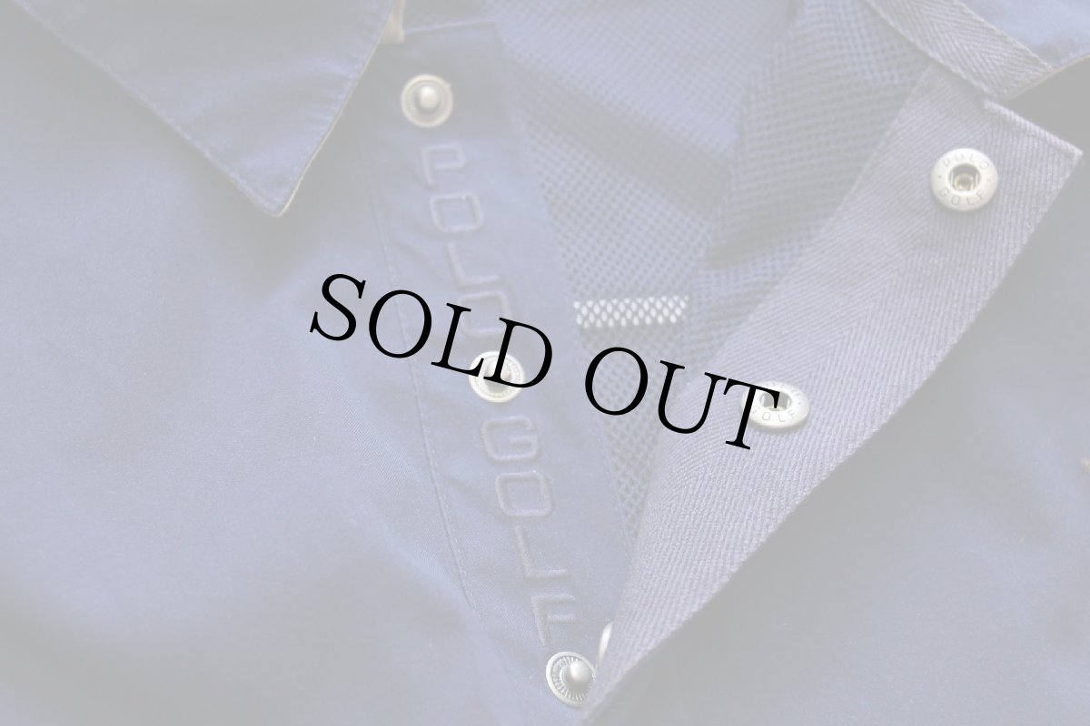 画像5: 90s POLO GOLF ラルフローレン Shanty Creek 刺繍 プルオーバー ポリエステルジャケット 紺 L (5)