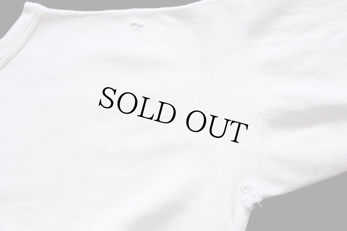 画像6: 50s UNKNOWN 無地 コットン スウェット ボロ オートミール★ブランク (6)