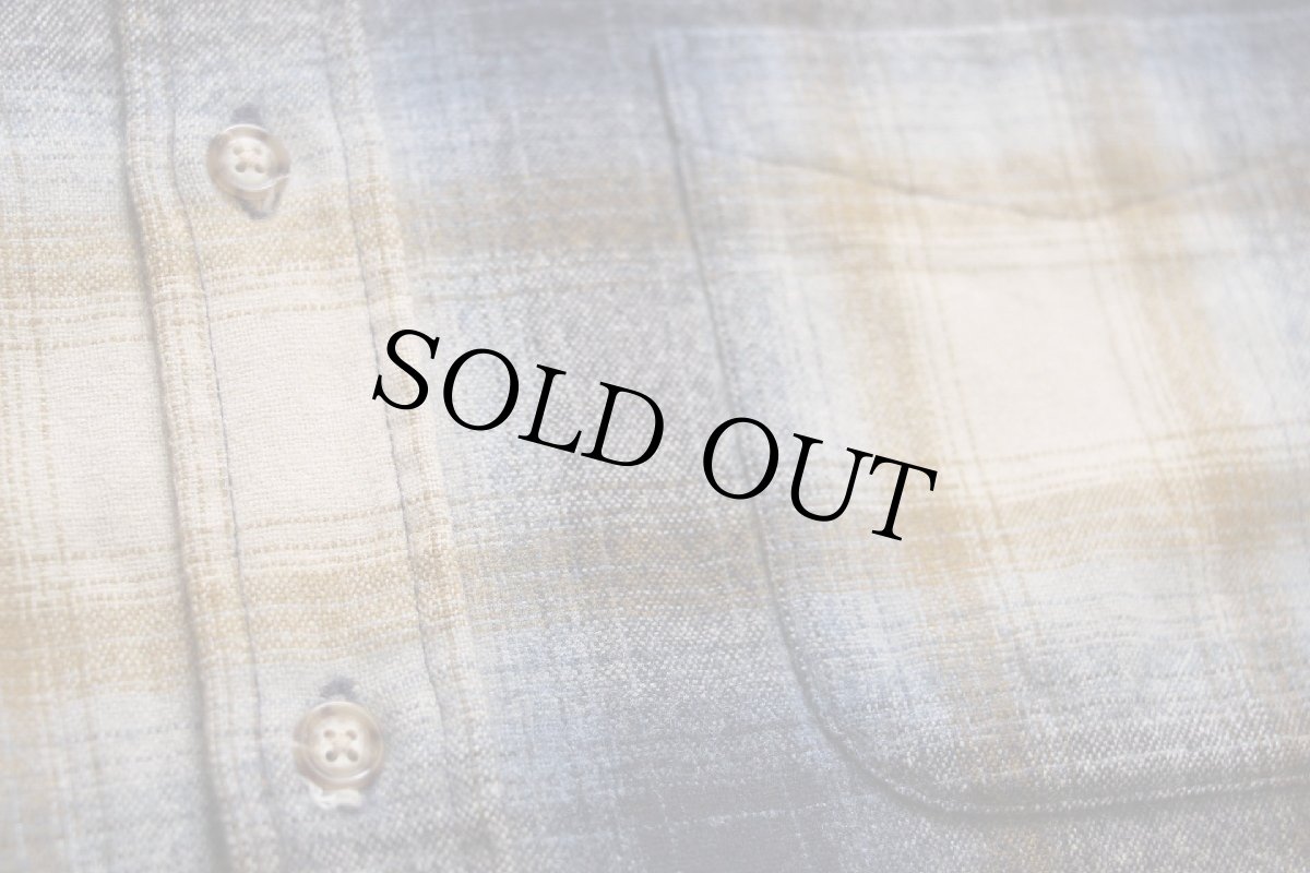 画像5: メキシコ製 PENDLETONペンドルトン SOLO SHIRT オンブレチェック ウールシャツ M (5)