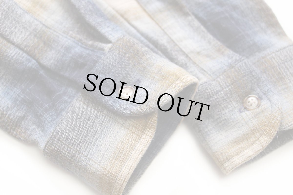 画像6: メキシコ製 PENDLETONペンドルトン SOLO SHIRT オンブレチェック ウールシャツ M (6)