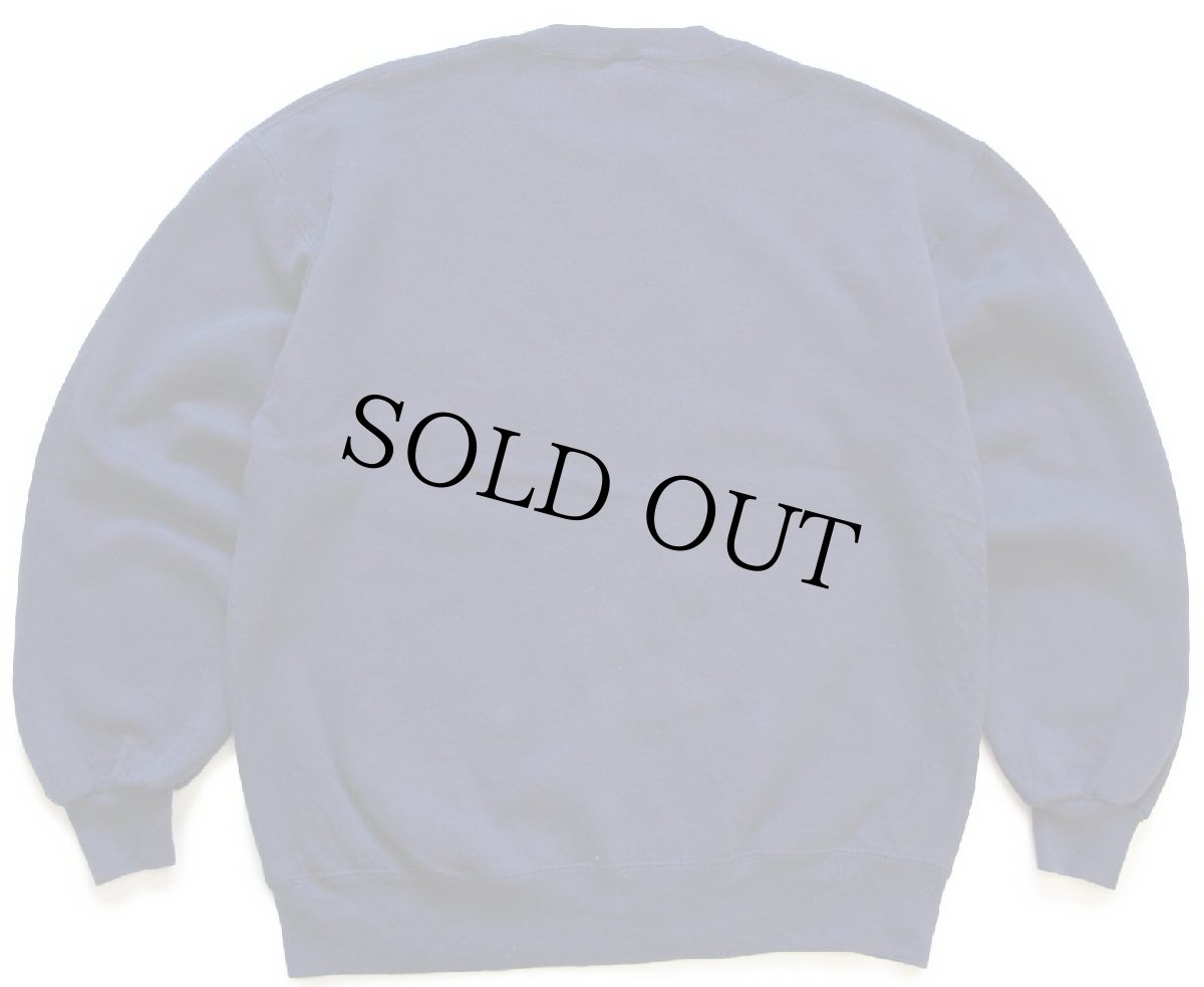 画像2: 90s USA製 RUSSELLラッセル 無地 前V スウェット 紺 L★ブランク (2)