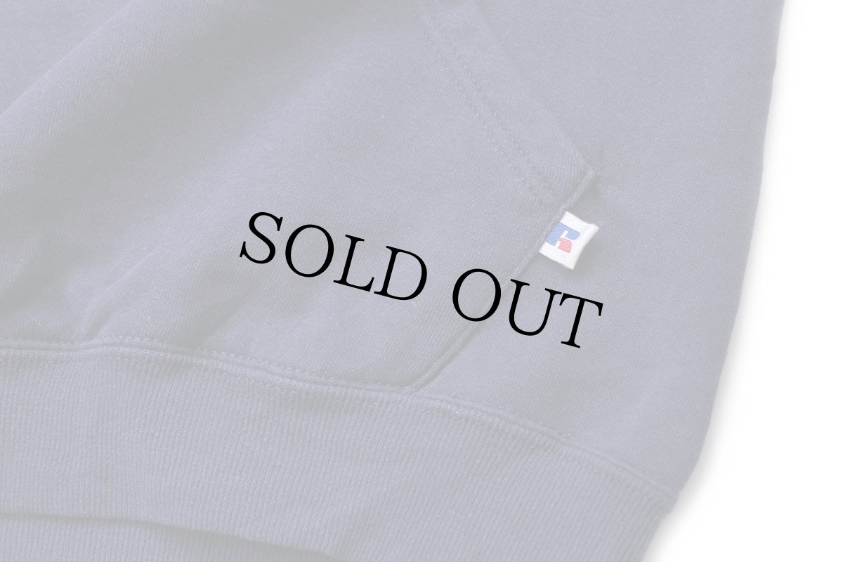 画像5: 90s メキシコ製 RUSSELLラッセル MICHIGAN スウェットパーカー 紺 M (5)