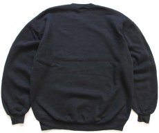 画像2: 90s USA製 RUSSELLラッセル 無地 前V スウェット 黒 フェード XL★ブランク (2)