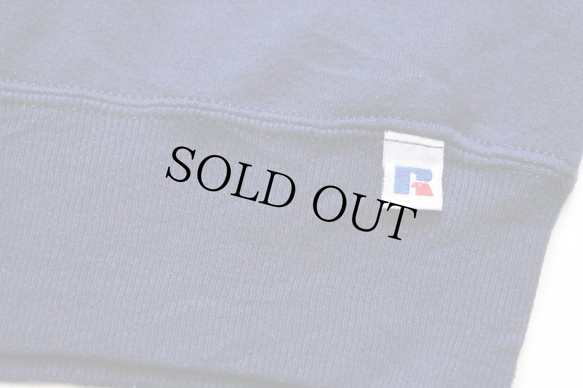 画像5: 90s USA製 RUSSELLラッセル 無地 前V スウェット ナス紺 XXL★01 特大 ブランク (5)