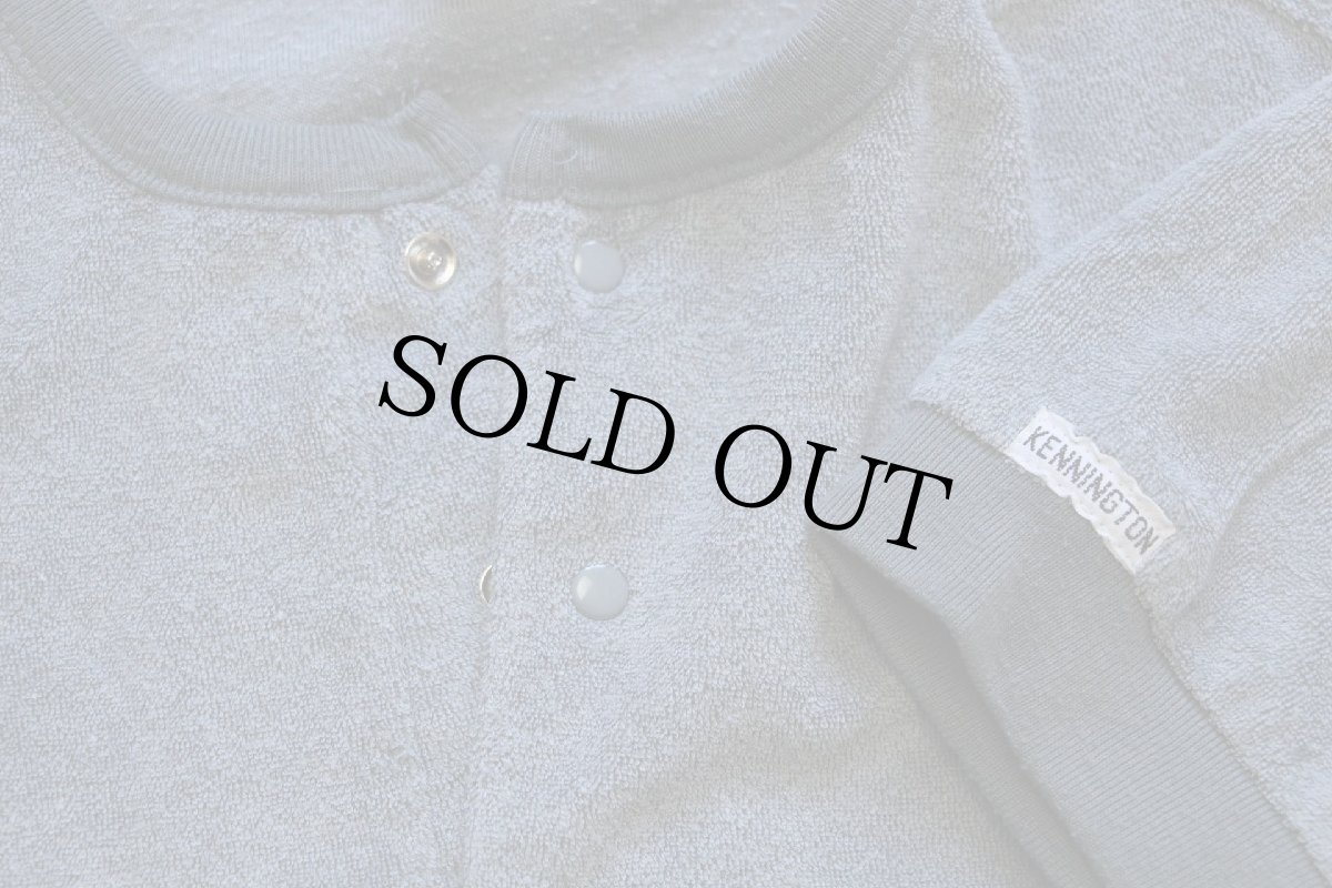 画像5: 70s KENNINGTONケニントン 無地 ヘンリーネック パイルTシャツ グレー M (5)