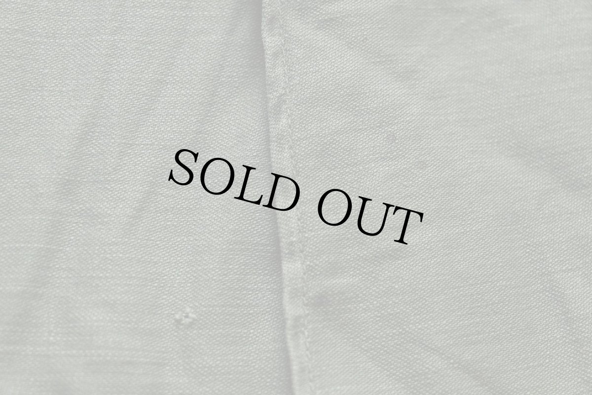 画像6: 60s 米軍 USMC ステンシル コットンサテン ユーティリティシャツ オリーブグリーン (6)