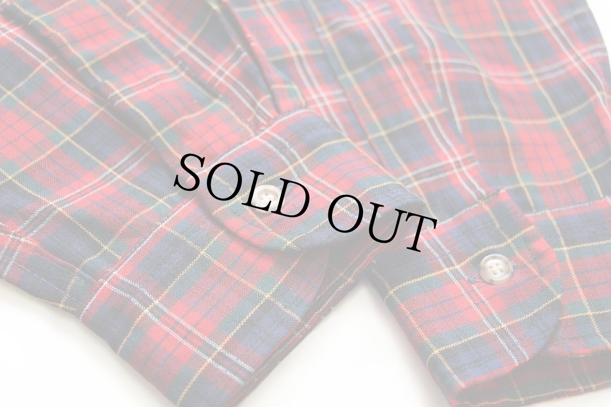 画像6: 70s USA製 SIR PENDLETONサーペンドルトン AUTHENTIC MACPHERSON RED TARTAN タータンチェック ボタンダウン ウールシャツ M (6)