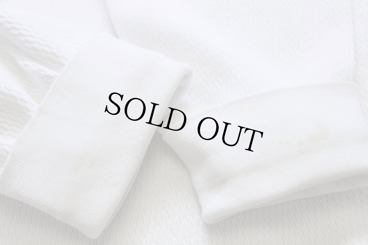 画像7: 80s USA製 UNITY コットン サーマルシャツ オフホワイト XL (7)