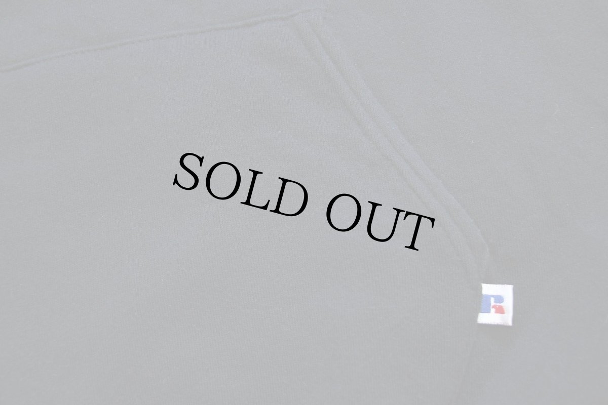 画像5: 90s USA製 RUSSELLラッセル NORTH CENTRAL WRESTLING パンサー 三段プリント スウェットパーカー 黒 L (5)