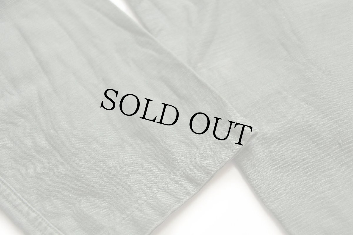 画像7: 60s 米軍 USMC ステンシル コットンサテン ユーティリティシャツ オリーブグリーン (7)