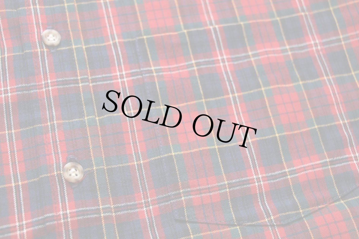 画像5: 70s USA製 SIR PENDLETONサーペンドルトン AUTHENTIC MACPHERSON RED TARTAN タータンチェック ボタンダウン ウールシャツ M (5)