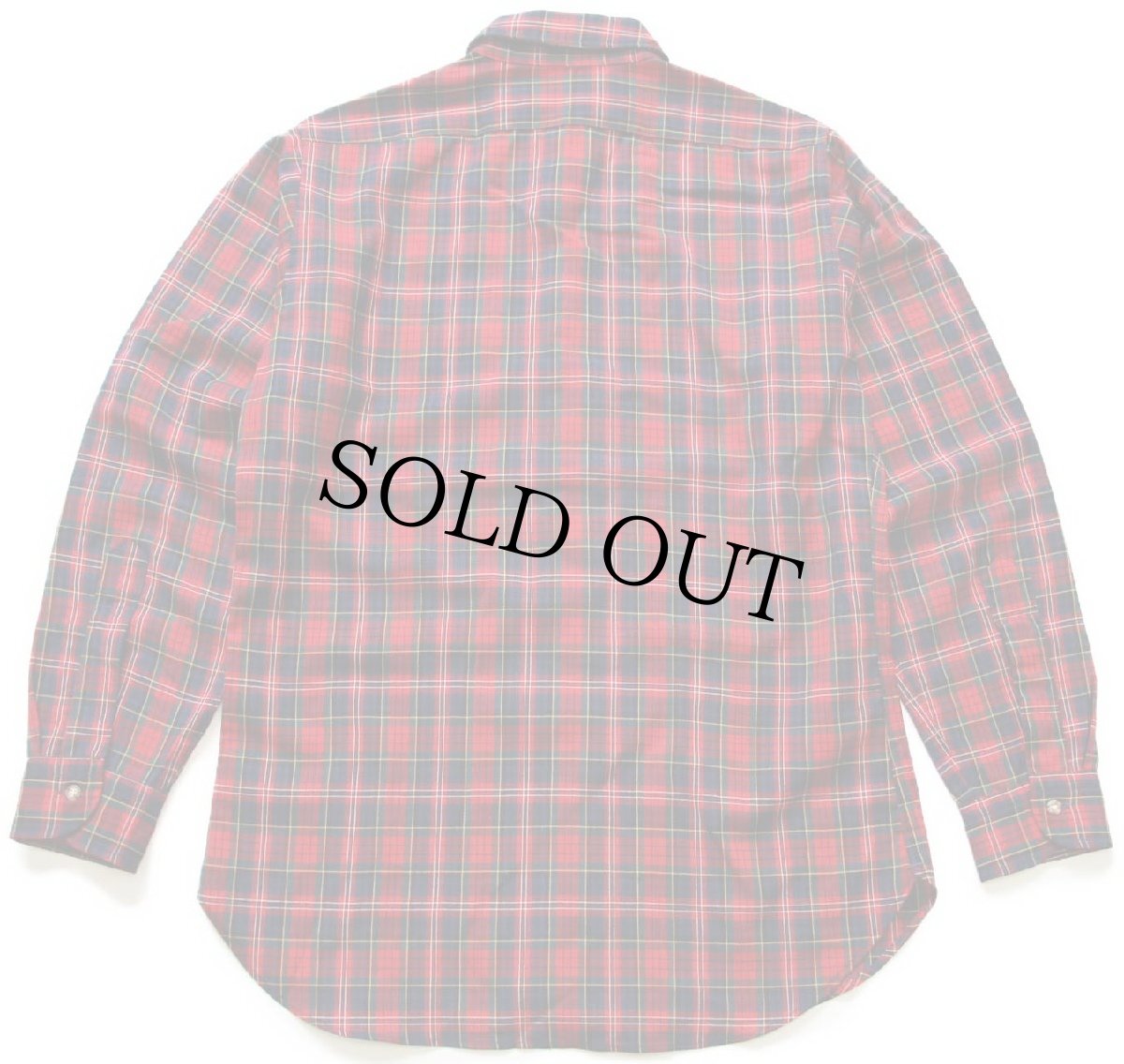 画像2: 70s USA製 SIR PENDLETONサーペンドルトン AUTHENTIC MACPHERSON RED TARTAN タータンチェック ボタンダウン ウールシャツ M (2)