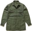 60s 米軍 USMC ステンシル コットンサテン ユーティリティシャツ