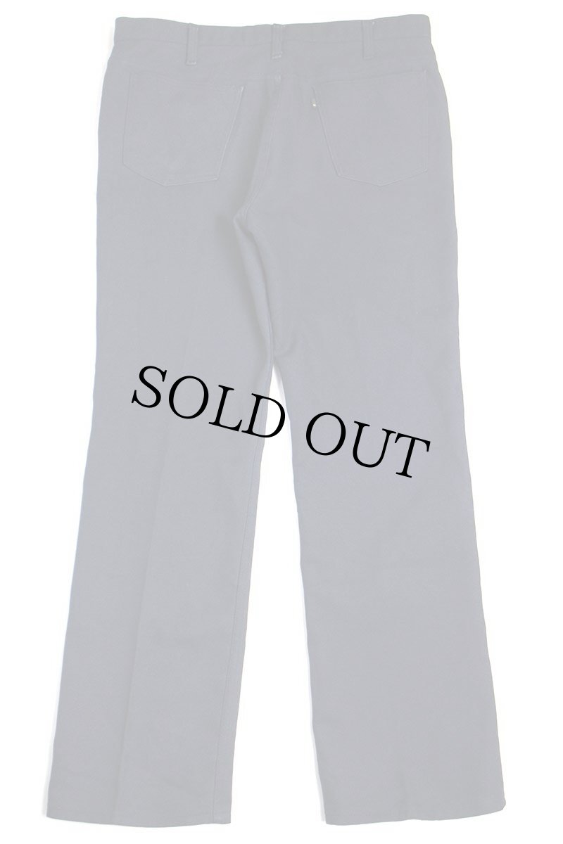 画像3: 80s USA製 Levi'sリーバイス 517 ポリエステルパンツ 紺 w38 L32★142 スタプレ (3)