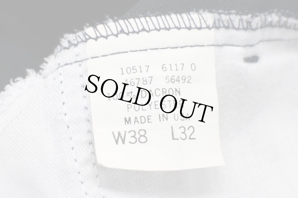 画像6: 80s USA製 Levi'sリーバイス 517 ポリエステルパンツ 紺 w38 L32★142 スタプレ (6)