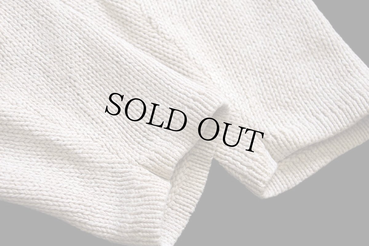 画像5: 90s J.CREW 無地 ロールネック リネン×コットンニット セーター ベージュ L (5)