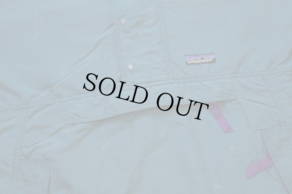 画像5: 90s patagoniaパタゴニア バギーズプルオーバー ナイロンパーカー 青緑★アノラック (5)