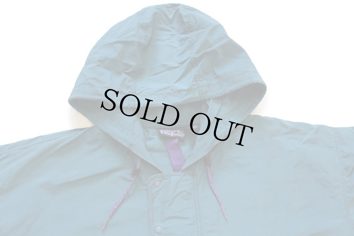 画像3: 90s patagoniaパタゴニア バギーズプルオーバー ナイロンパーカー 青緑★アノラック (3)