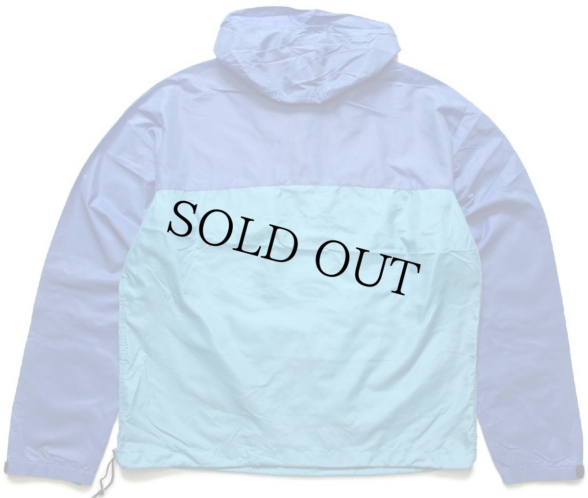 画像2: 80s patagoniaパタゴニア ツートン 切り替え ナイロン アノラックパーカー 青×水色 M (2)