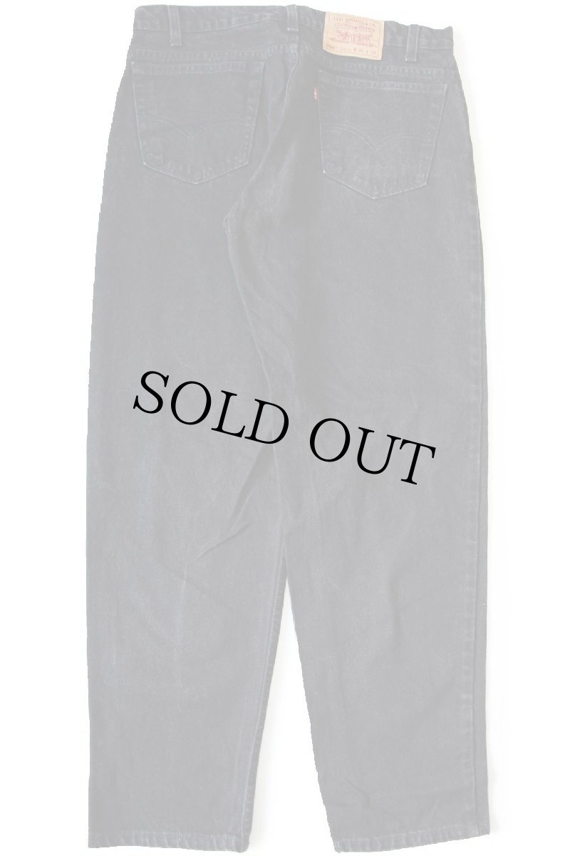 画像3: 90s USA製 Levi'sリーバイス 550 ブラック デニムパンツ w36 L30 (3)