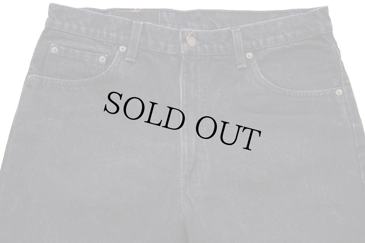 画像4: 90s USA製 Levi'sリーバイス 550 ブラック デニムパンツ w36 L30 (4)