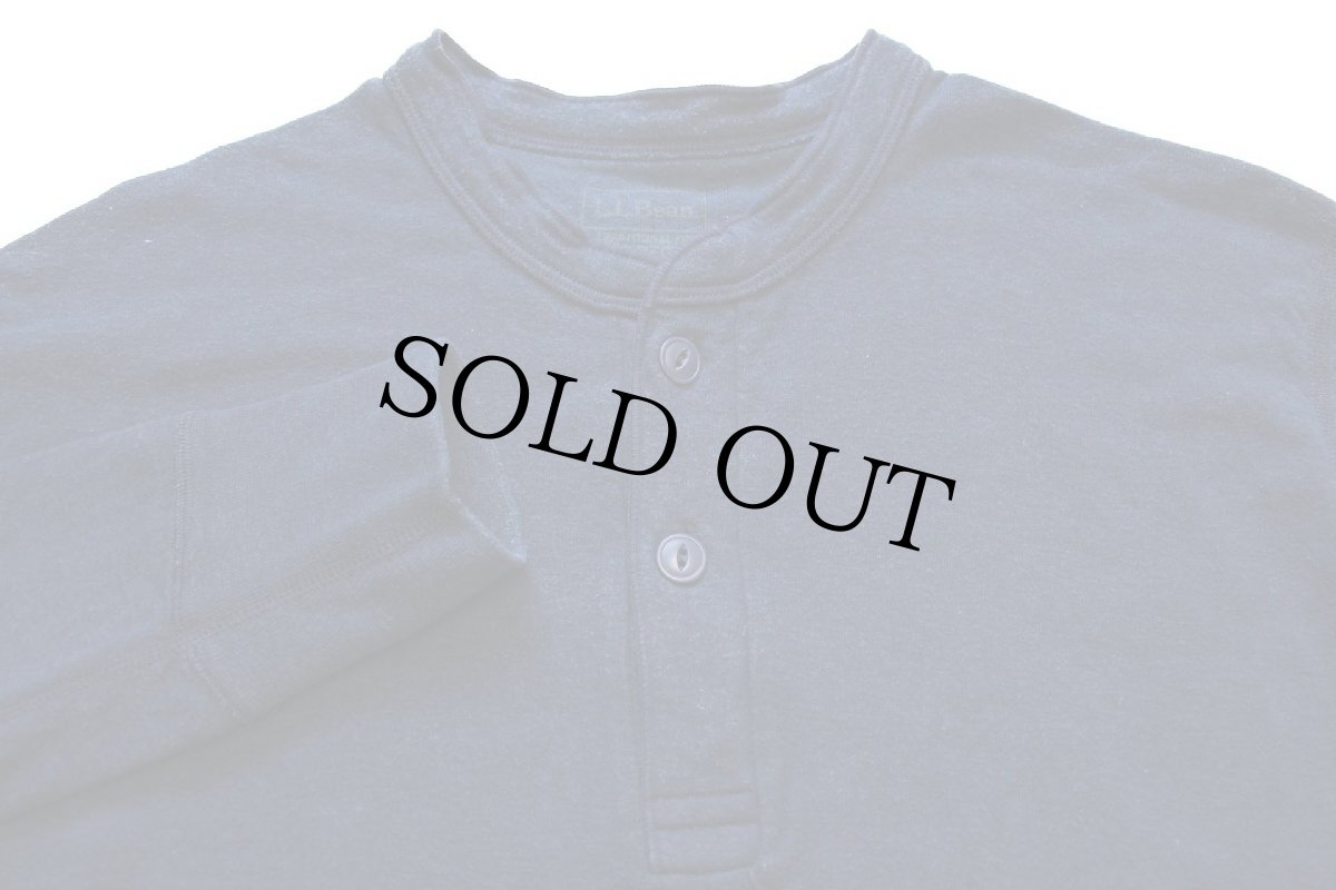 画像4: カナダ製 L.L.Bean ヘンリーネック 2レイヤー アンダーシャツ 紺 M (4)