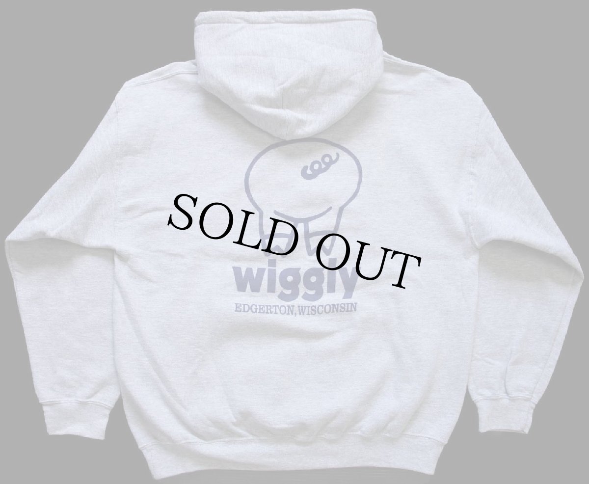 画像2: piggly wiggly マスコット 両面プリント スウェットパーカー 杢グレー L (2)