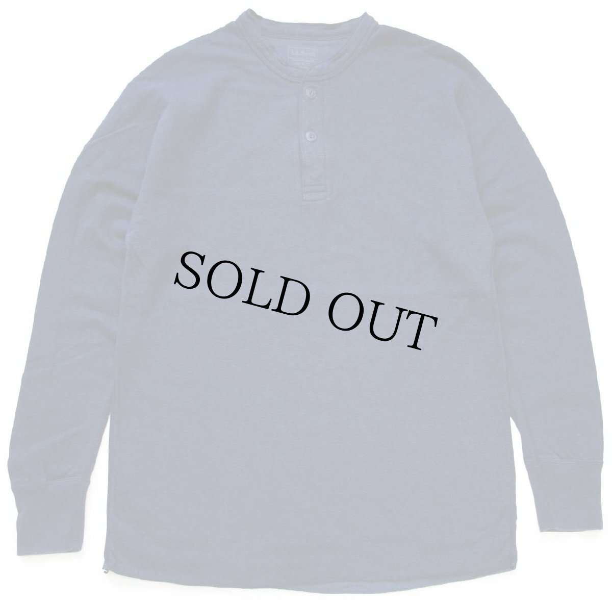 画像2: カナダ製 L.L.Bean ヘンリーネック 2レイヤー アンダーシャツ 紺 M (2)